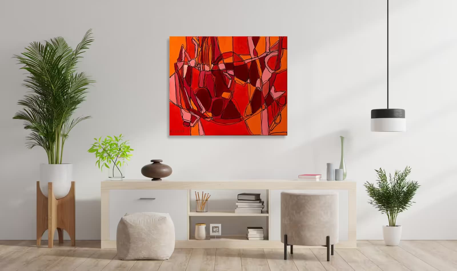 #1 Abstract Ashraf’s Orange and Red Abstract (2)
