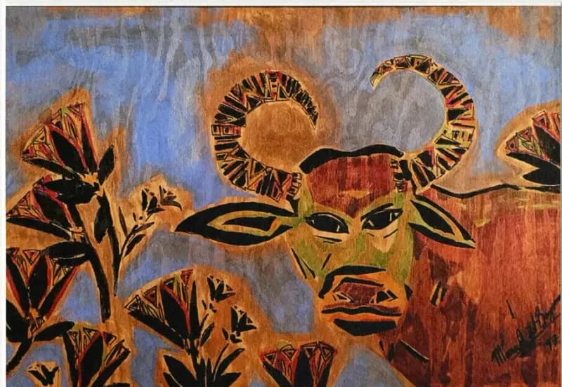 Portrait Ericas Ancient Water Buffalo