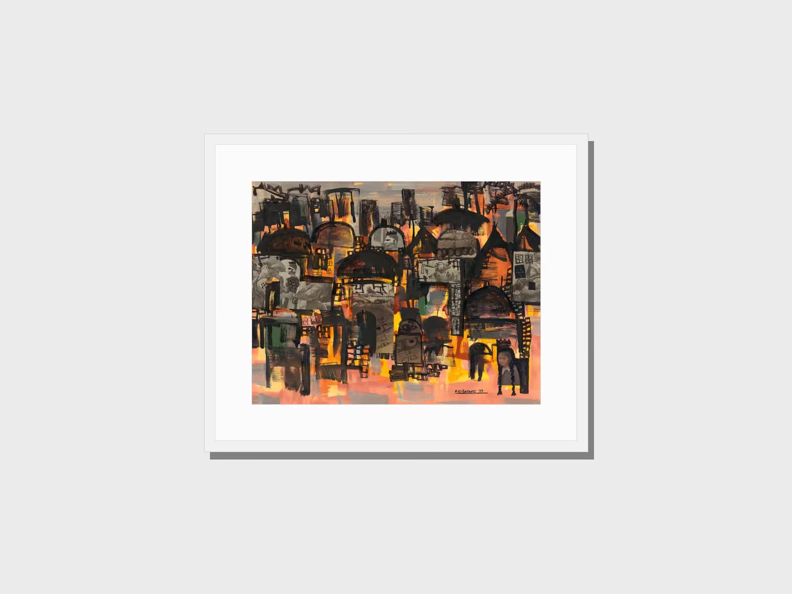 Anne Frank’s Cousin (2000) — framed print on a wall