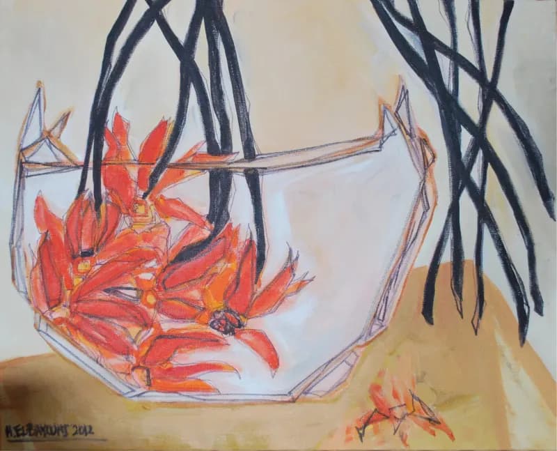 pulled apart orange